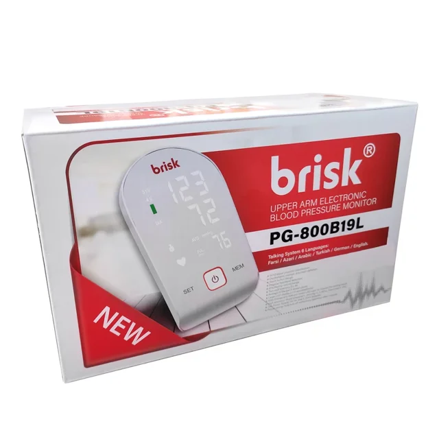 فشارسنج بازویی بریسک مدل PG800B19L - هوشمند، دقیق و همیشه آماده